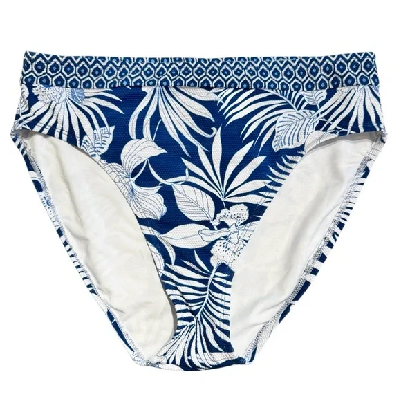 Tommy Bahama Island Cays Blooms High-Waist Bikini Bottoms - Picture 6 of 15